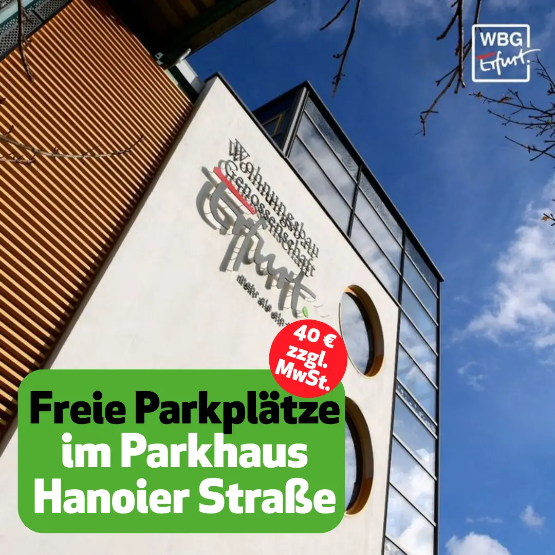 Freie Parkplätze Parkhaus Hanoier Straße Außenansicht eines Gebäudes mit Hinweis auf freie Parkplätze in der Hanoier Straße